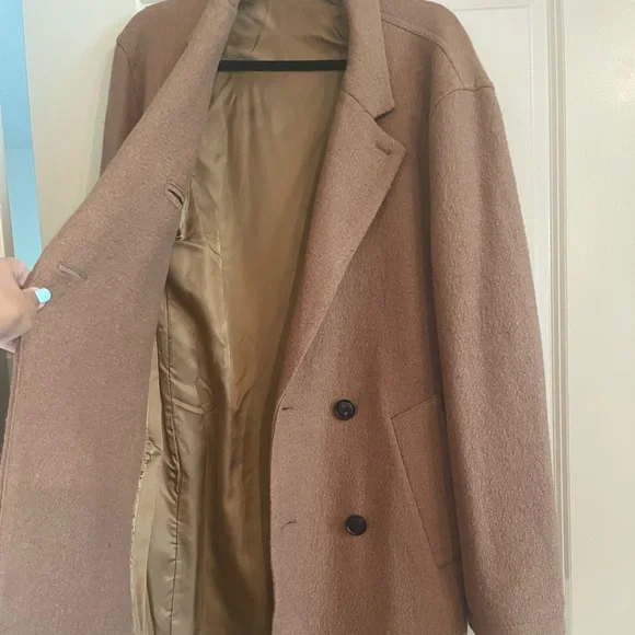 Saturdays New York City -Morgan Overcoat Toasted Coconut EXCELLENT condition - Picture 3 of 6